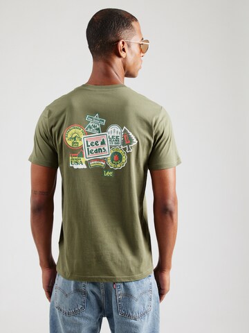 Lee Футболка в Зеленый: спереди