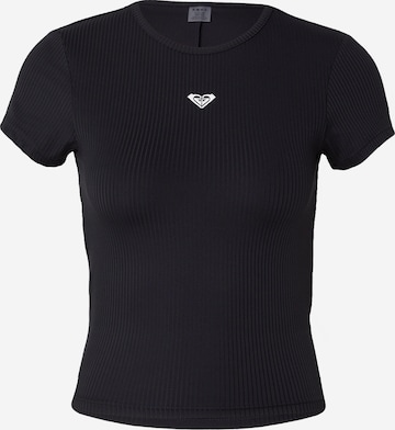 juoda ROXY Marškinėliai 'RISE & VIBE': priekis