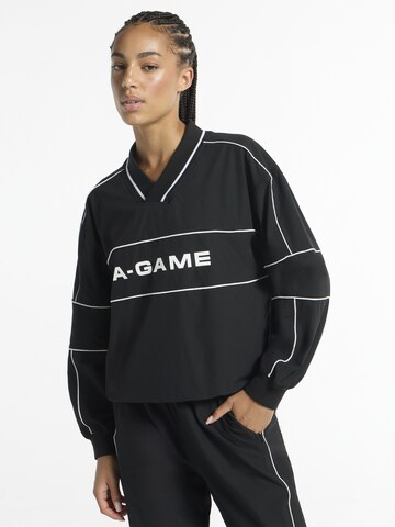 A-Game Sporditopp 'Lifewear', värv must: eest vaates