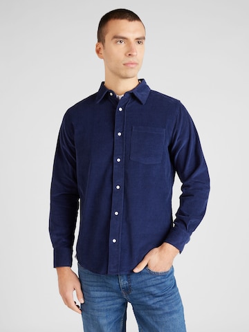 Coupe regular Chemise AÉROPOSTALE en bleu : devant