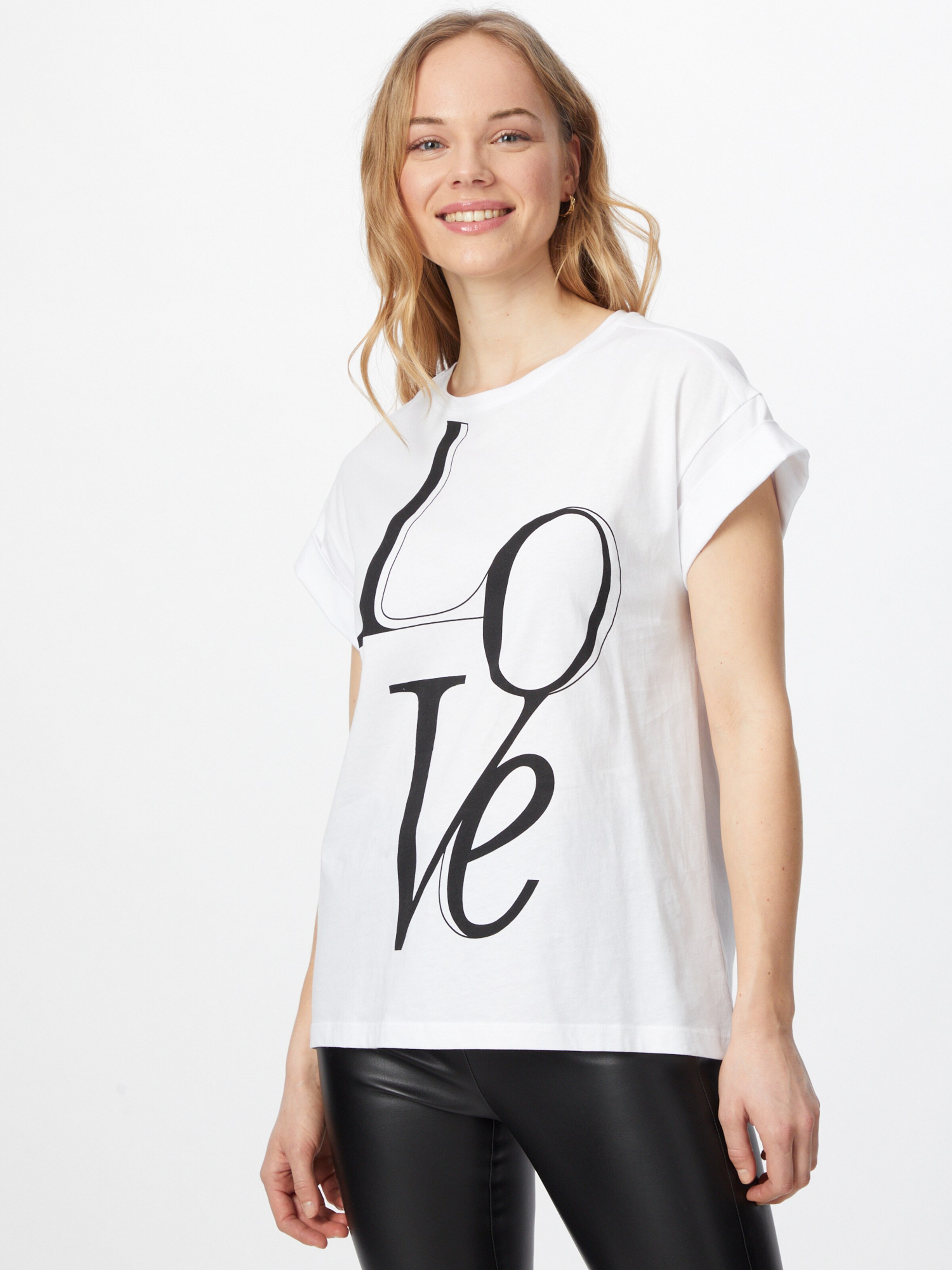 Frauen Shirts & Tops SECOND FEMALE T-Shirt 'Love' in Weiß - UE46598