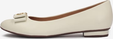 Ballerina di Kazar in beige: frontale