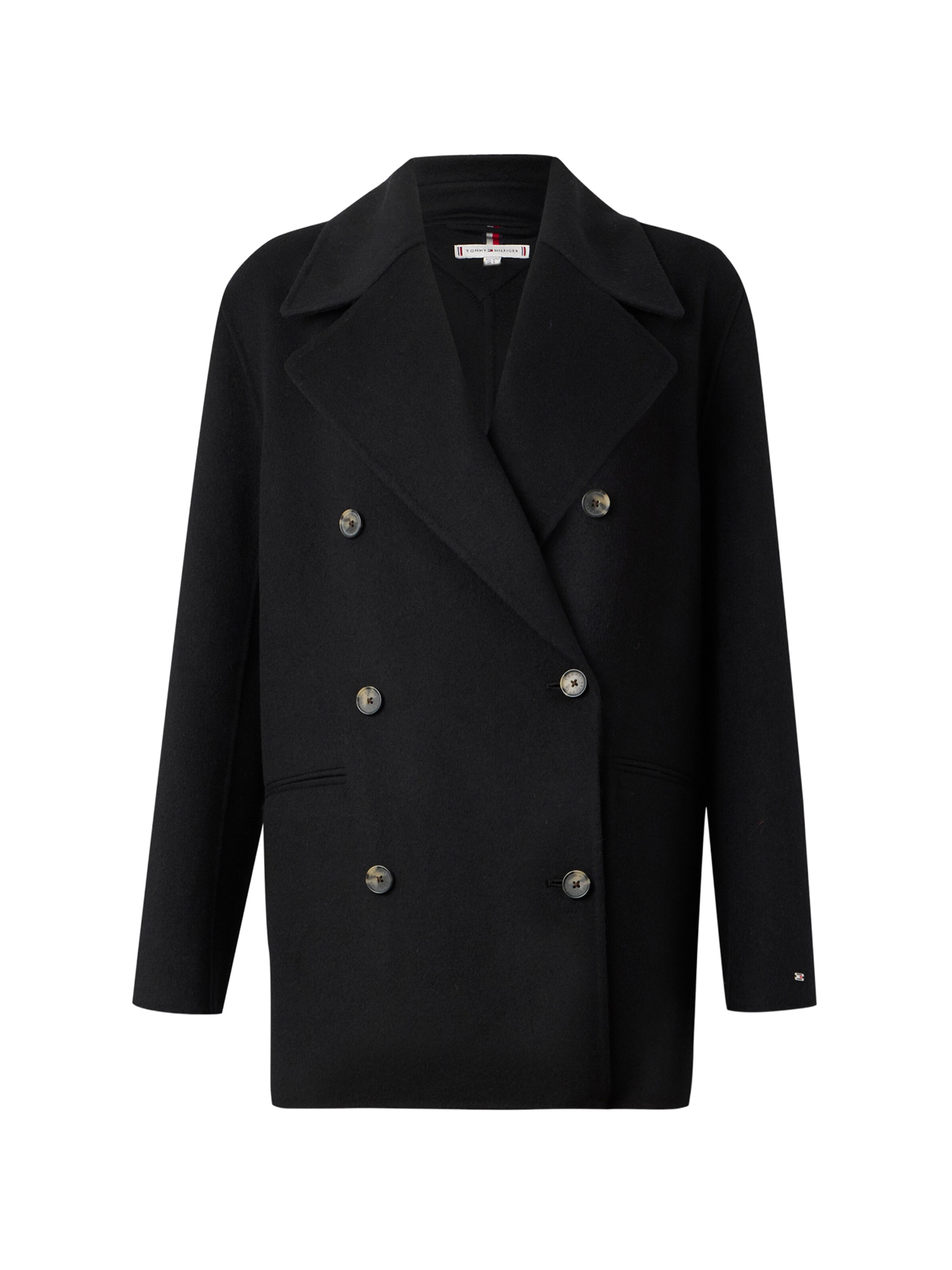 TOMMY HILFIGER Tussenmantel in Zwart: voorkant