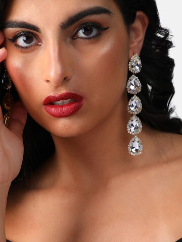 SOHI Earrings 'Daffodil' in Silver