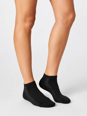 sockenkauf24 Ankle Socks 'Mesh Sneaker Socken' in Black: front