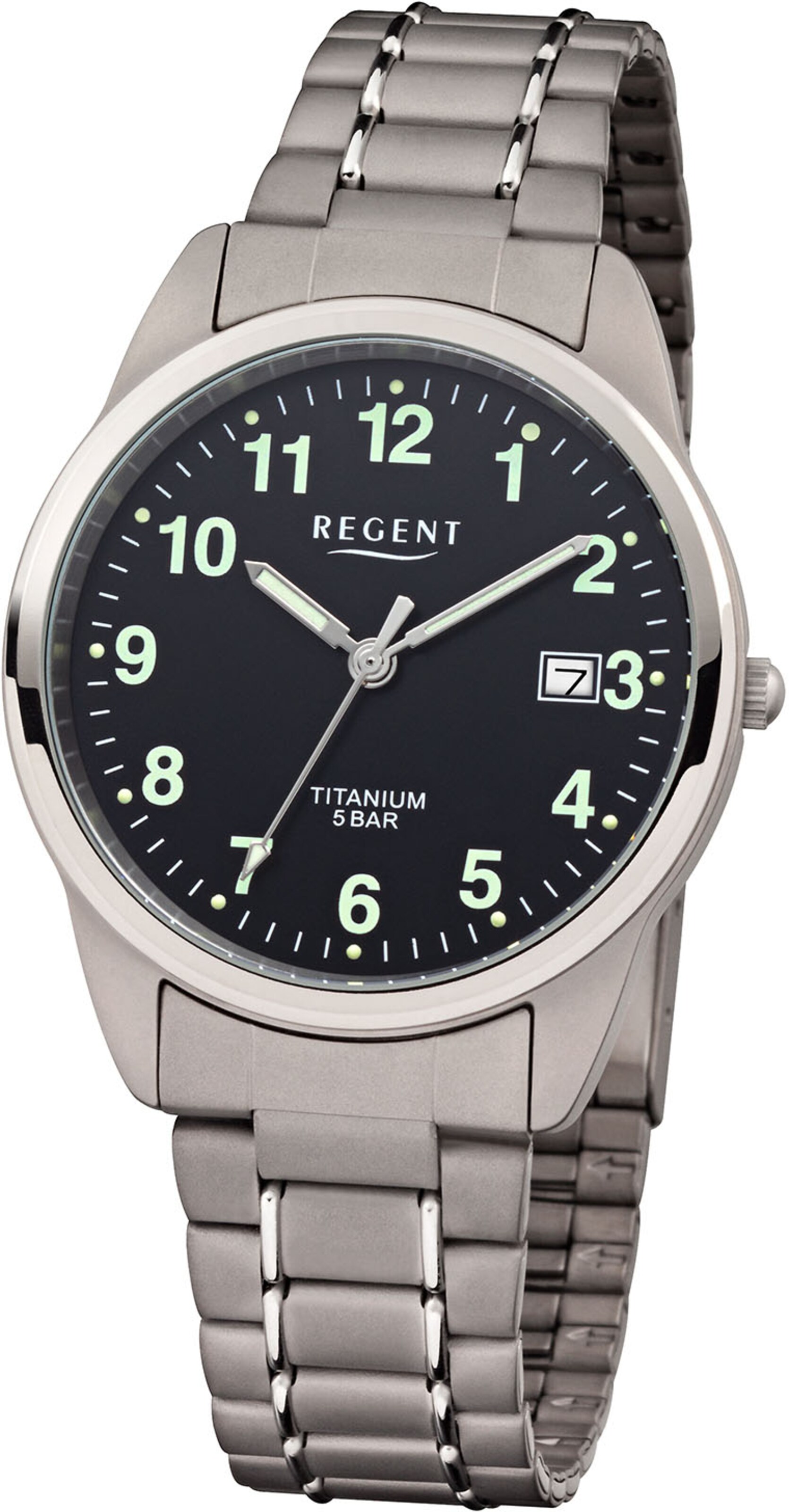 REGENT Analog Watch in Silver: front