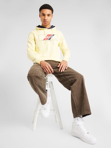 JACK & JONES Sweatshirt 'LOOF' in Yellow