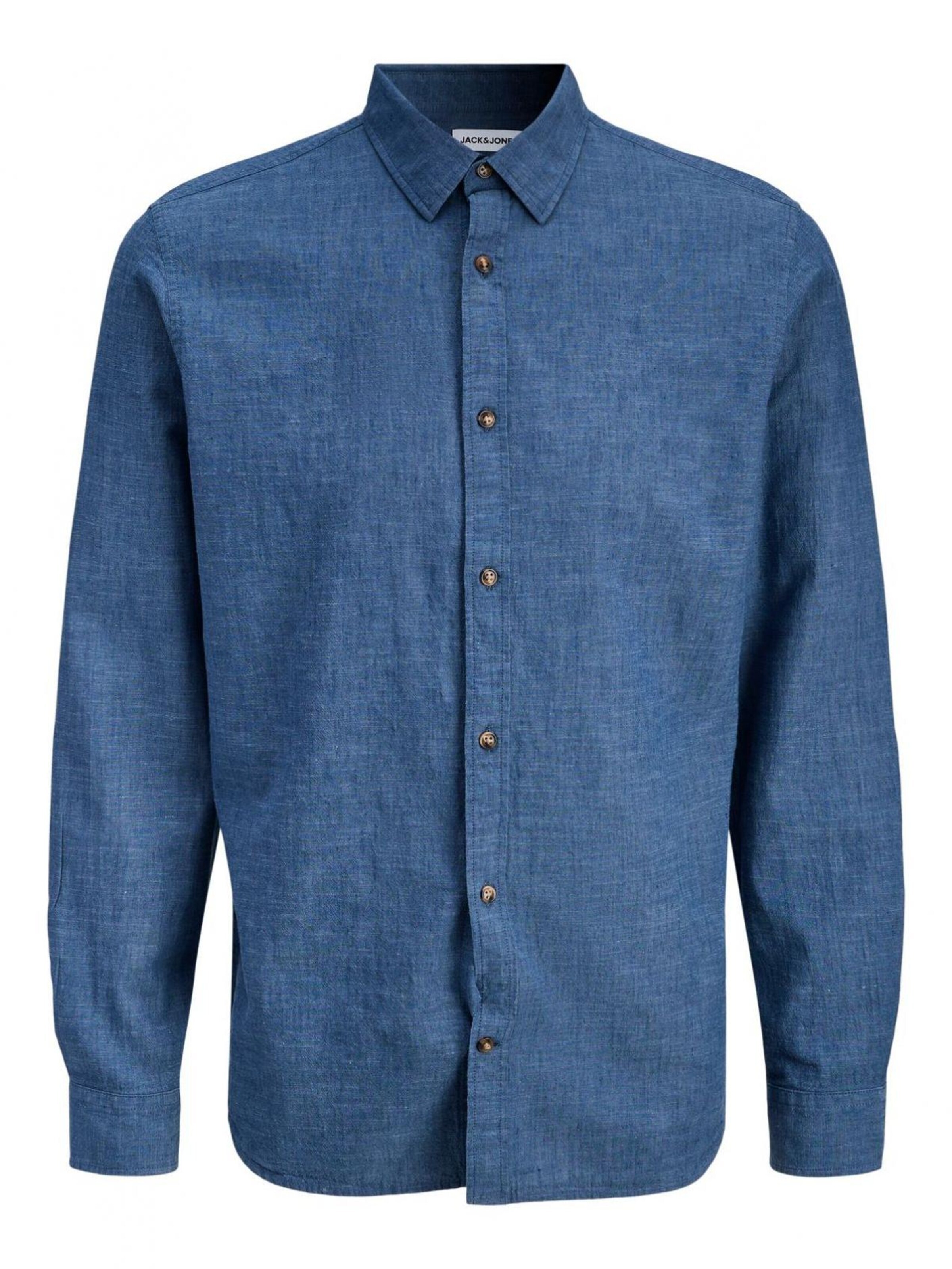 Coupe regular Chemise Jacks & Jones en bleu : devant