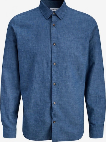 Coupe regular Chemise Jacks & Jones en bleu : devant