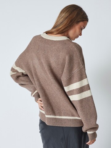 co'couture Trui 'Row ' in Bruin