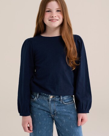 WE Fashion Shirt in Blauw: voorkant