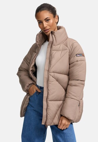 NAVAHOO Vinterjacka 'Schokolinaa' i beige