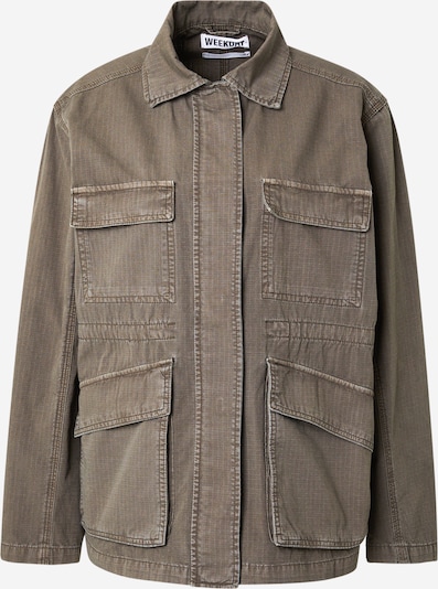 WEEKDAY Välikausitakki 'Nukka' värissä mudanvärinen, Tuotenäkymä