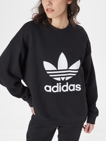 ADIDAS ORIGINALS Sweatshirt 'Trefoil Crew' in Schwarz