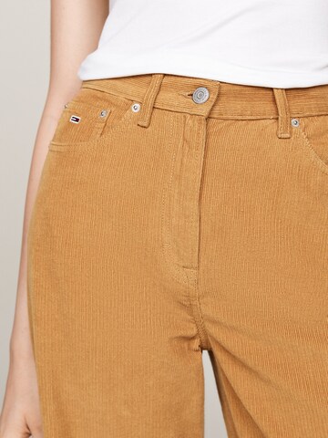 Tommy Jeans Wide leg Broek in Geel