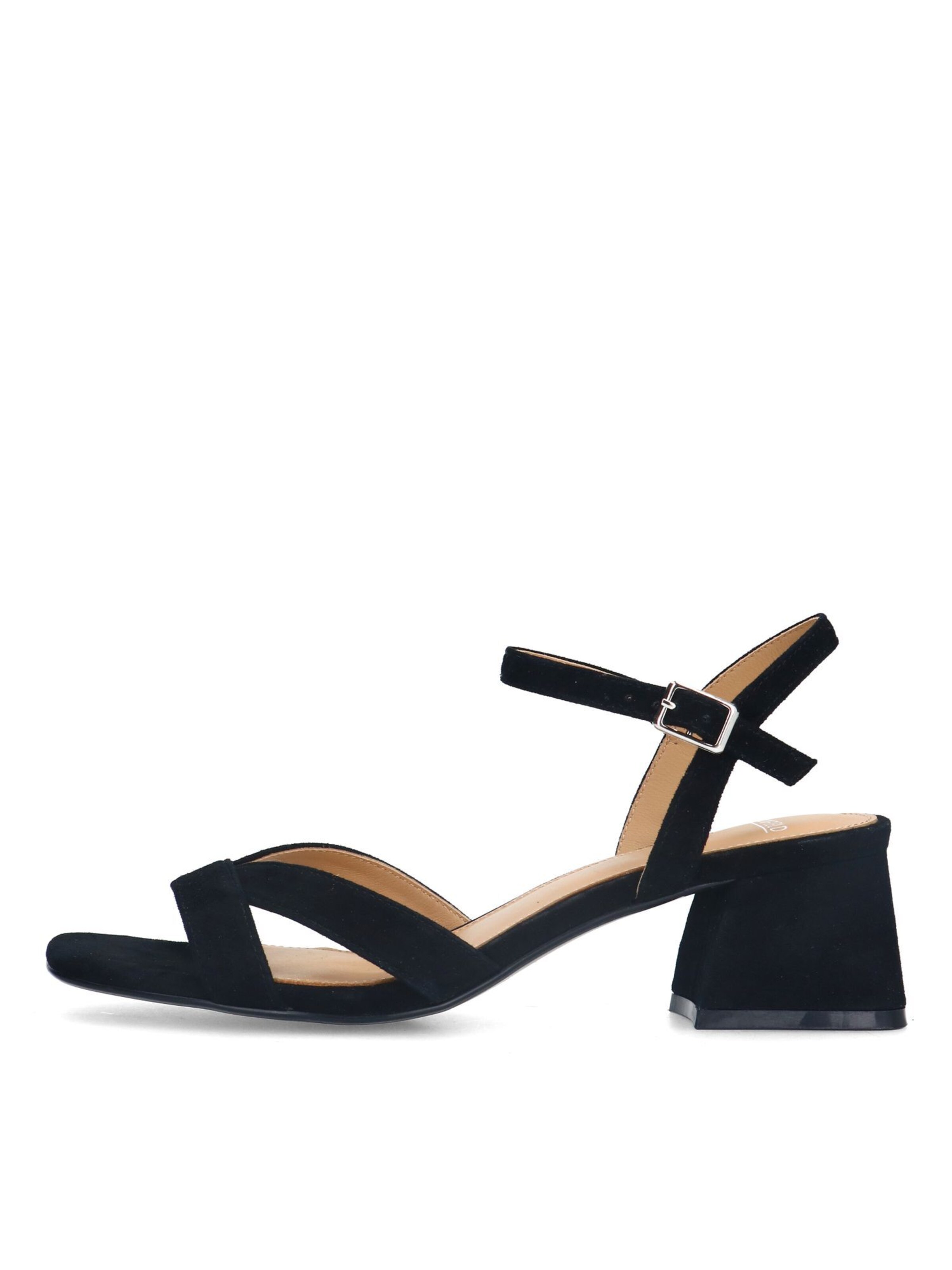 MANFIELD Sandale in Schwarz