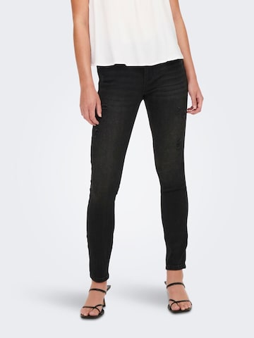 Skinny Jeans 'Daisy' de la ONLY pe negru: față