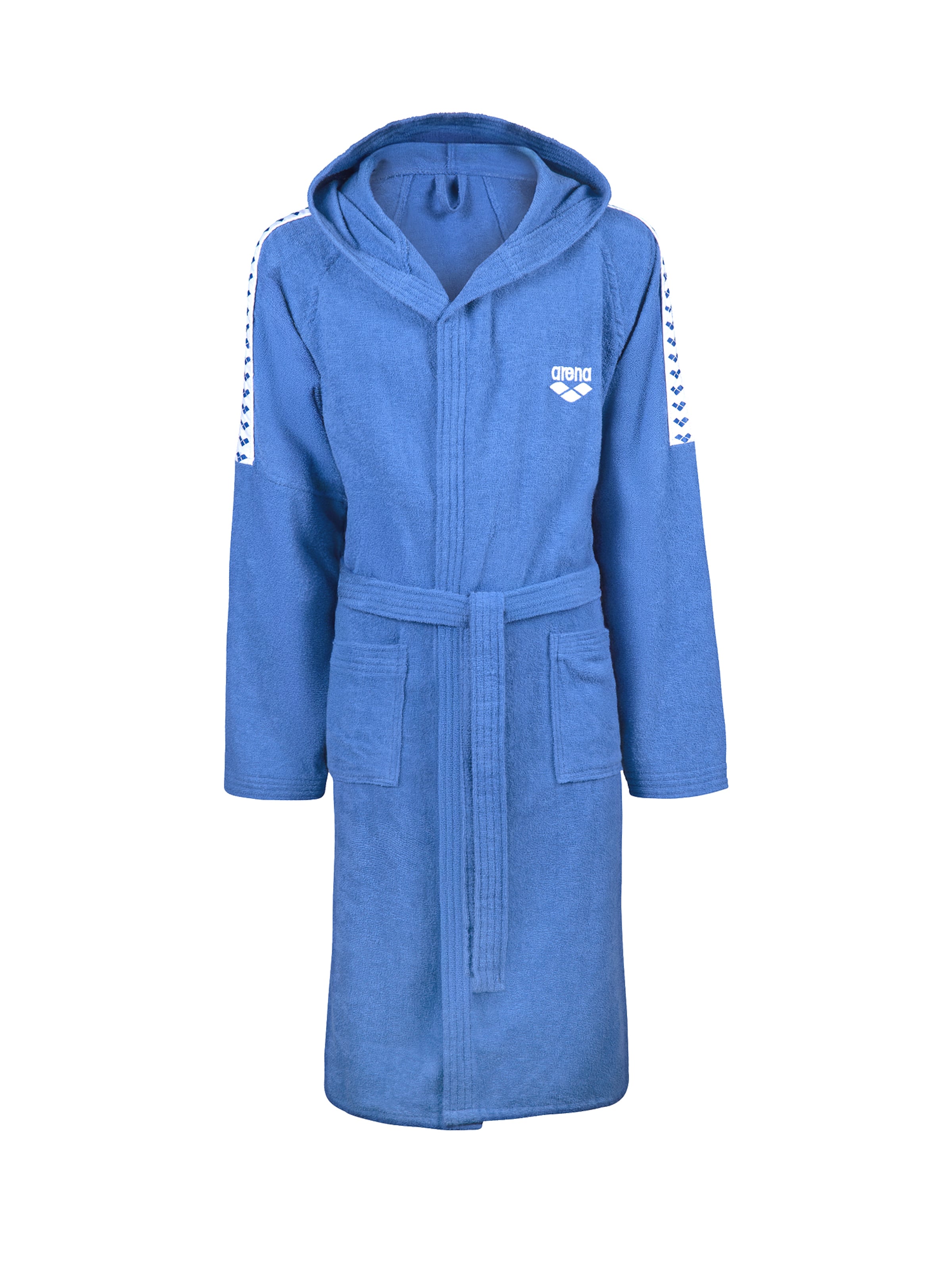 ARENA Bademantel 'TEAM STRIPE' in Blau: Vorderseite