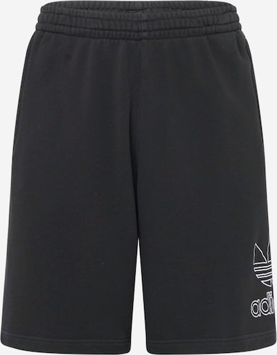 ADIDAS ORIGINALS Shorts 'Adicolor Outline Trefoil' in schwarz / weiß, Produktansicht