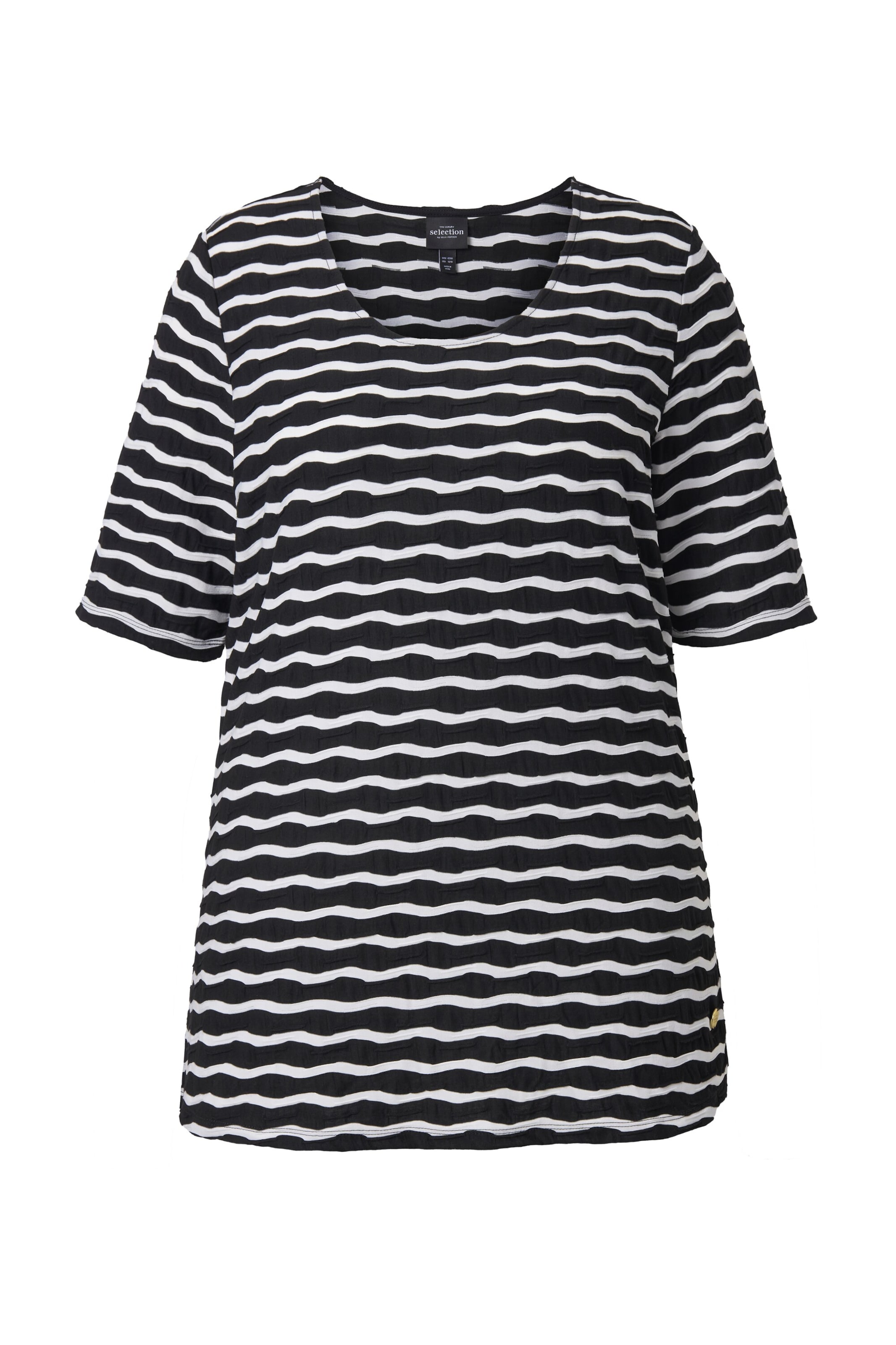 Ulla Popken T-Shirt in Schwarz: Vorderseite