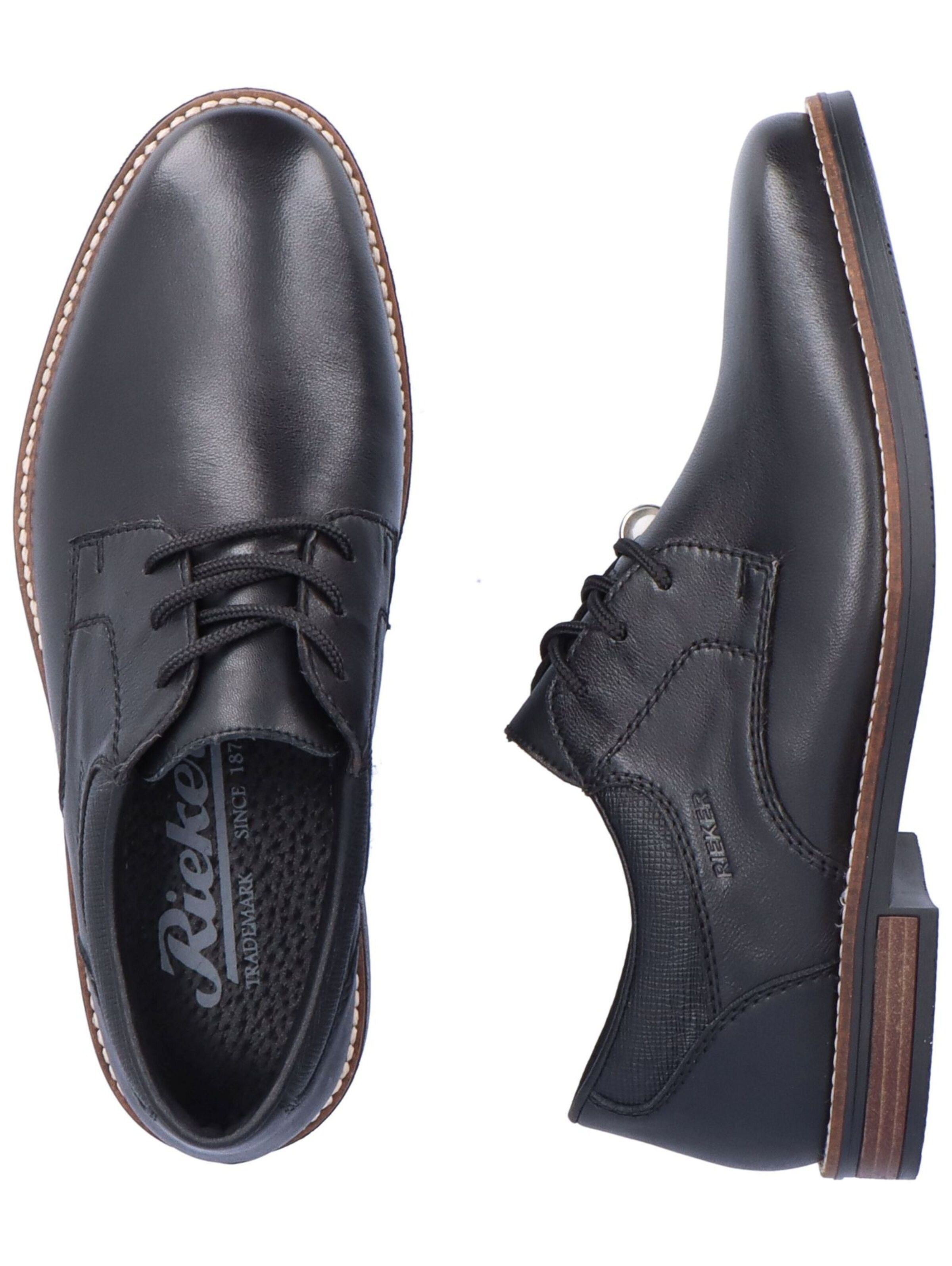 Chaussure à lacets Rieker en noir