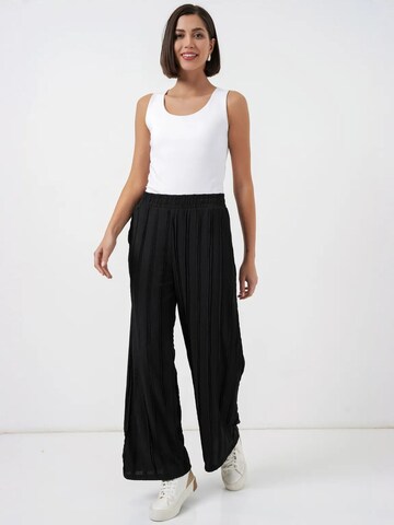 Bigdart Wide Leg Hose in Schwarz