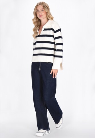 DreiMaster Maritim Sweater in White