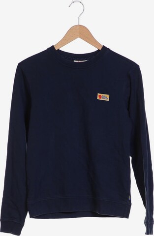 Fjällräven Sweatshirt & Zip-Up Hoodie in XS in Blue: front