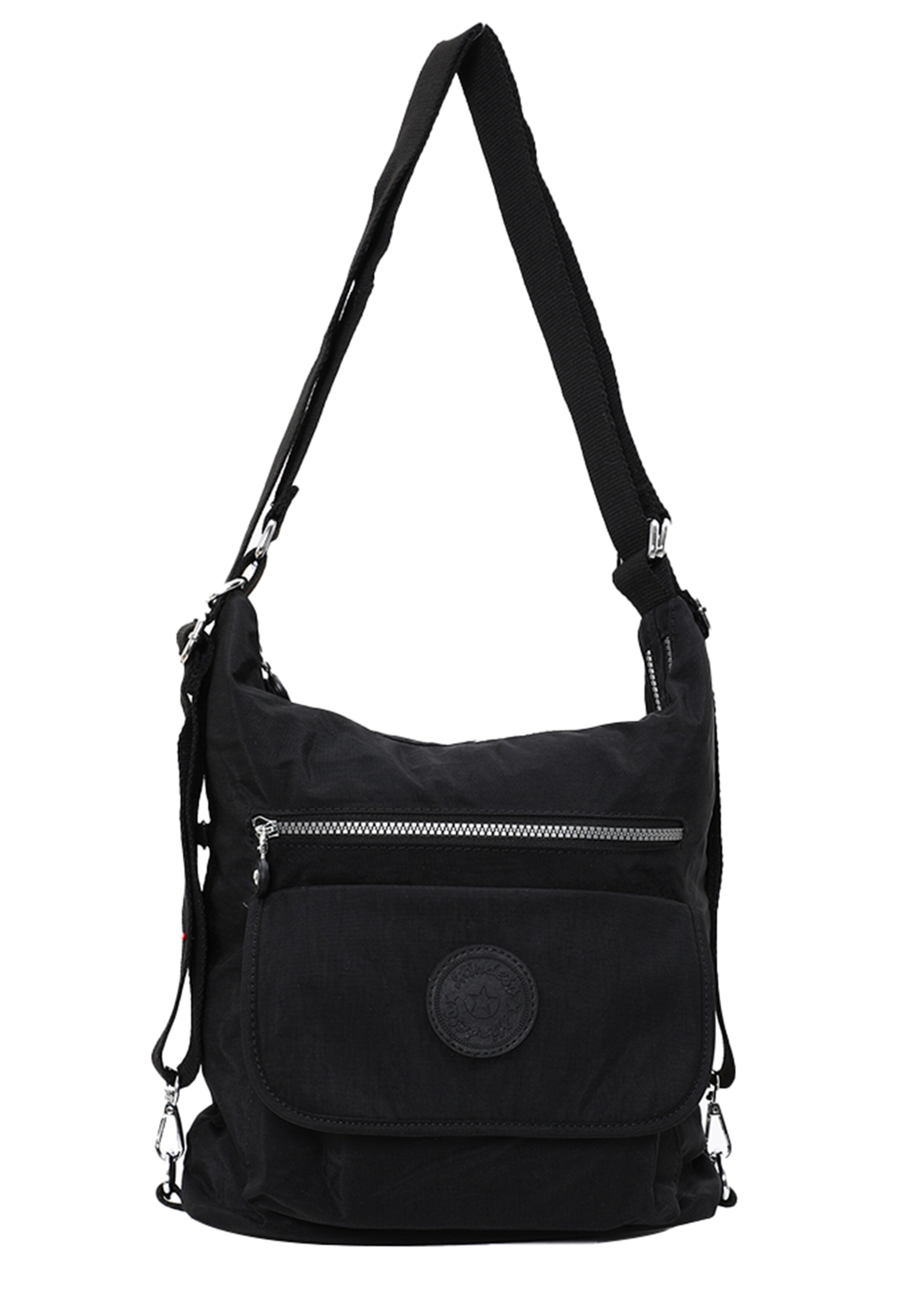 Borsa a spalla di Mindesa in nero: frontale