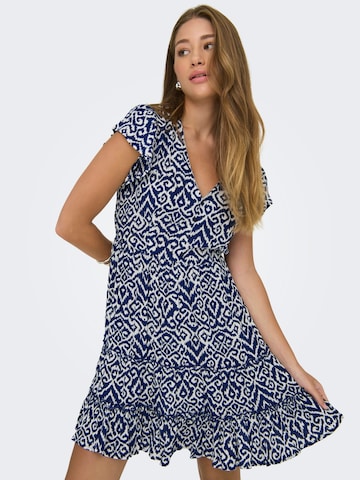 ONLY Jurk 'Claudette' in Blauw