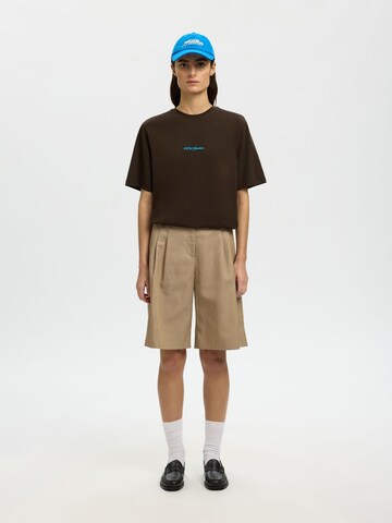 SELECTED - Camiseta 'Selected x Hotel Amour' en marrón