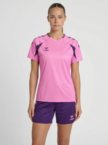 T-shirt fonctionnel Hummel en rose : devant