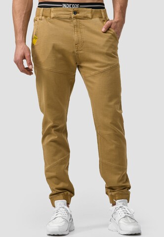 Effilé Pantalon 'Zannes' INDICODE JEANS en marron
