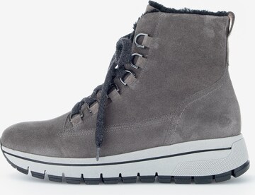 GABOR Lace-Up Ankle Boots in Grey