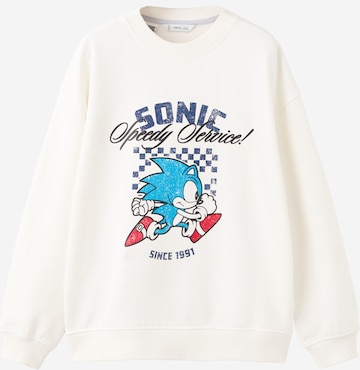 MANGO KIDS Collegepaita 'SONRING' värissä valkoinen: etupuoli