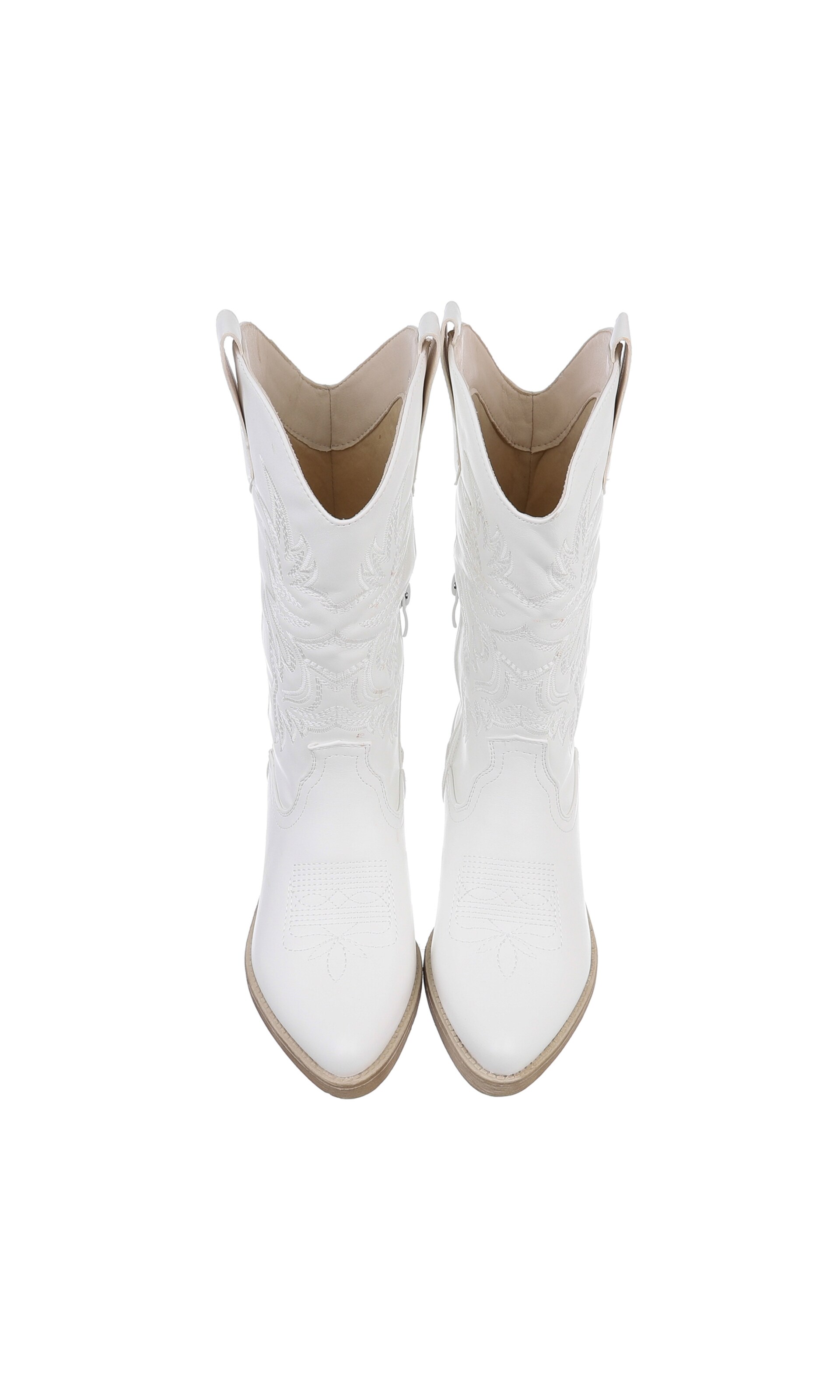 Ital-Design Cowboy Boots in White