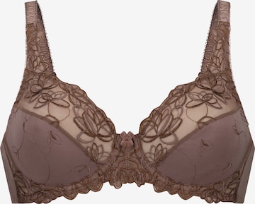 Hunkemöller T-shirt Bra 'Diva' in Brown: front