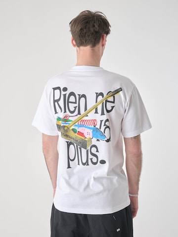 Cleptomanicx Shirt 'Rien' in White: front