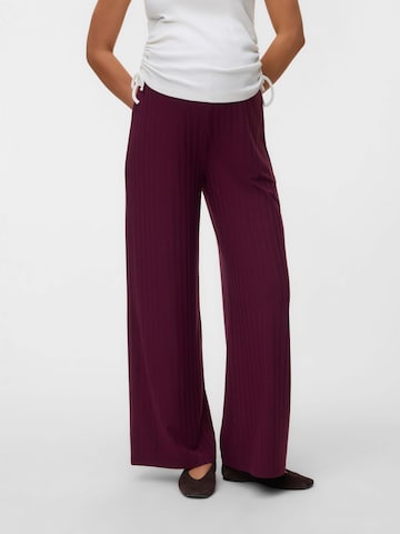 MAMALICIOUS Wide leg Broek in Rood: voorkant