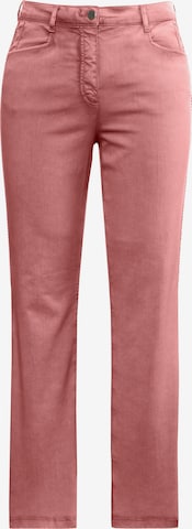 Ulla Popken Jeans in Pink: front