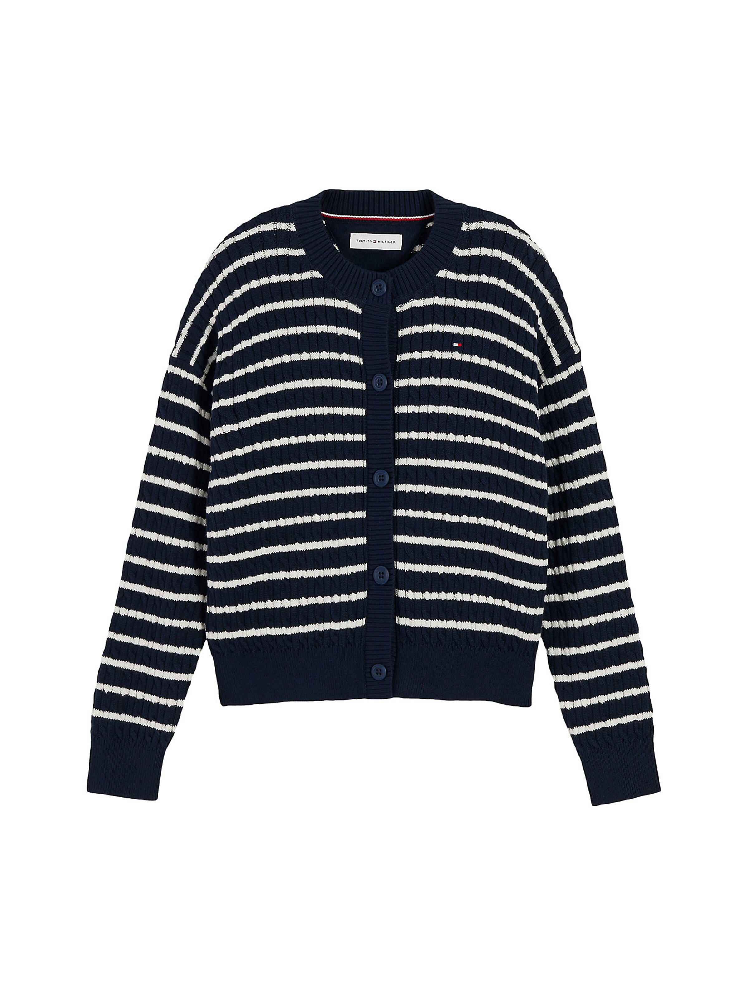 TOMMY HILFIGER Knit cardigan in Blue: front