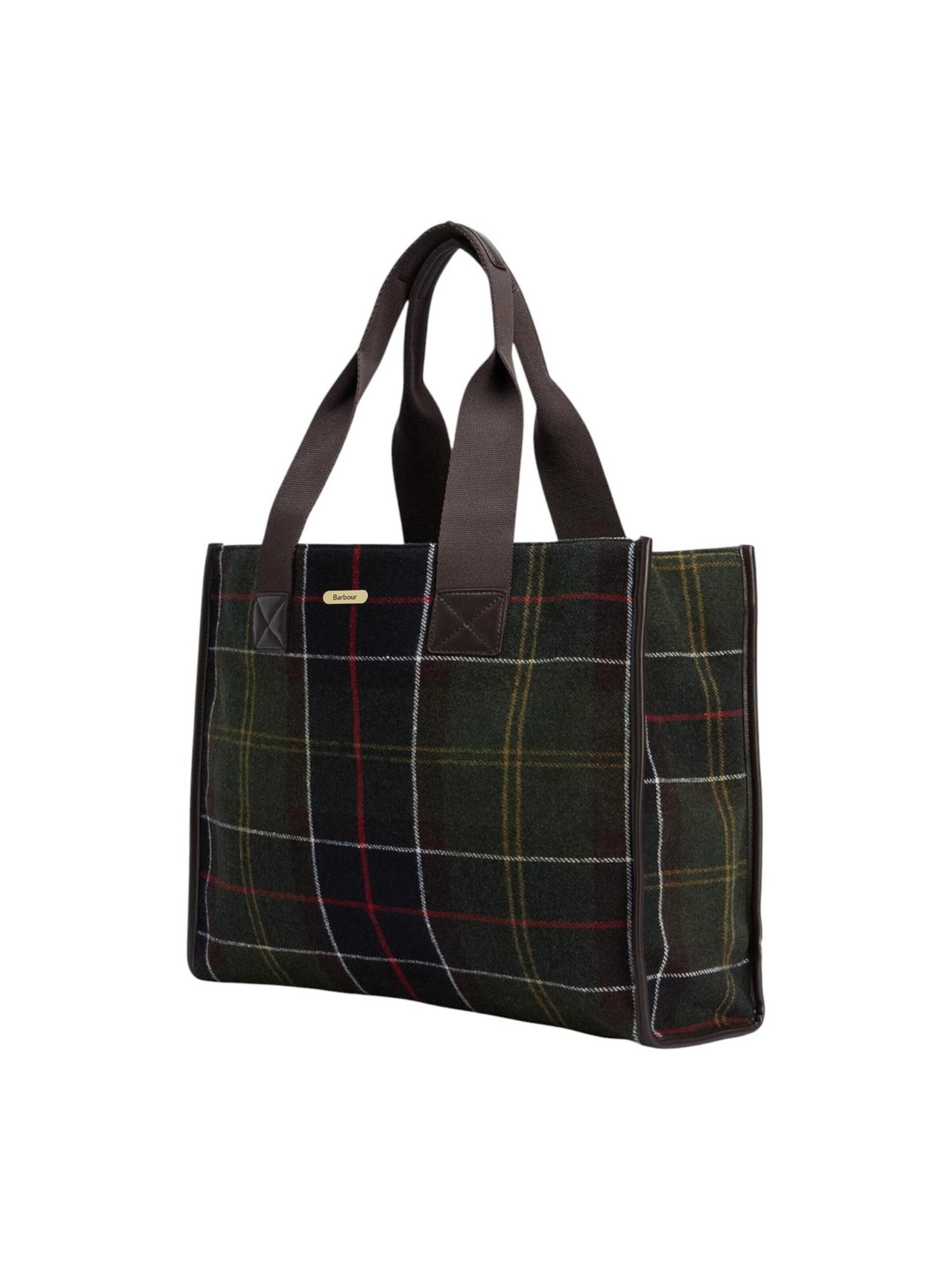 Barbour - Bolso de hombro 'TURNBERRY TARTAN TOTE LBA0424' en marrón