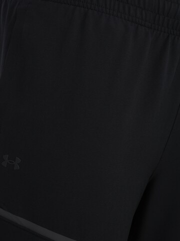 UNDER ARMOUR Zúžený Sportovní kalhoty – černá