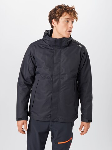 CMP Regular fit Outdoorjas in Zwart: voorkant