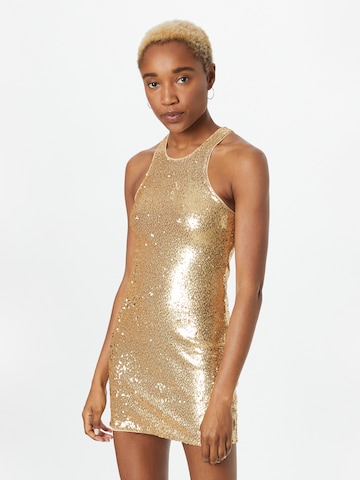 PATRIZIA PEPE Evening Dress in Gold: front