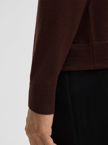 STRELLSON Knit cardigan 'Marek' in Brown