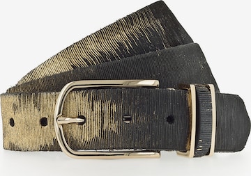 b.belt Handmade in Germany Riem 'Cuno' in Zwart: voorkant