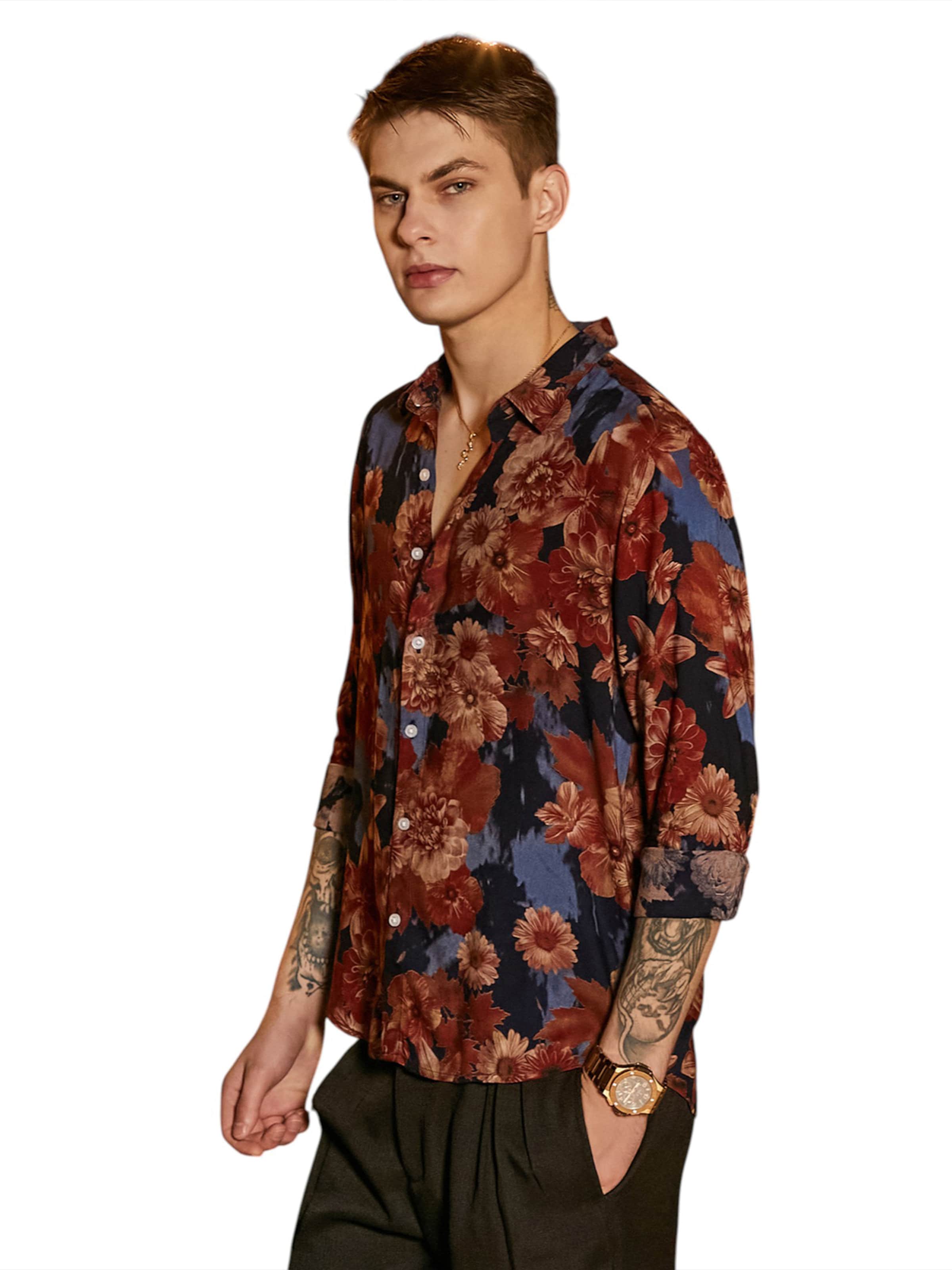 Campus Sutra - Ajuste regular Camisa 'Bristol' en marrón: frente