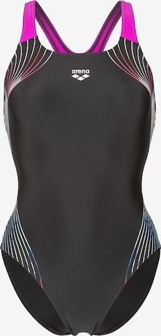 ARENA Bustier Uimapuku 'NUANCE' värissä musta: etupuoli