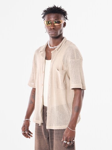 Comfort fit Camicia 'Lithodora' di VAMOS CLO in beige